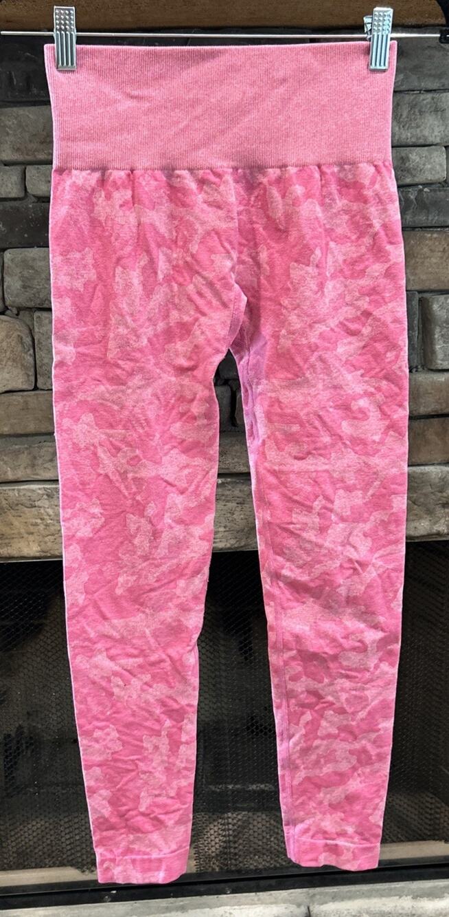 Women’s NVGTN High Waisted Pink Camo Leggings Size S *A4